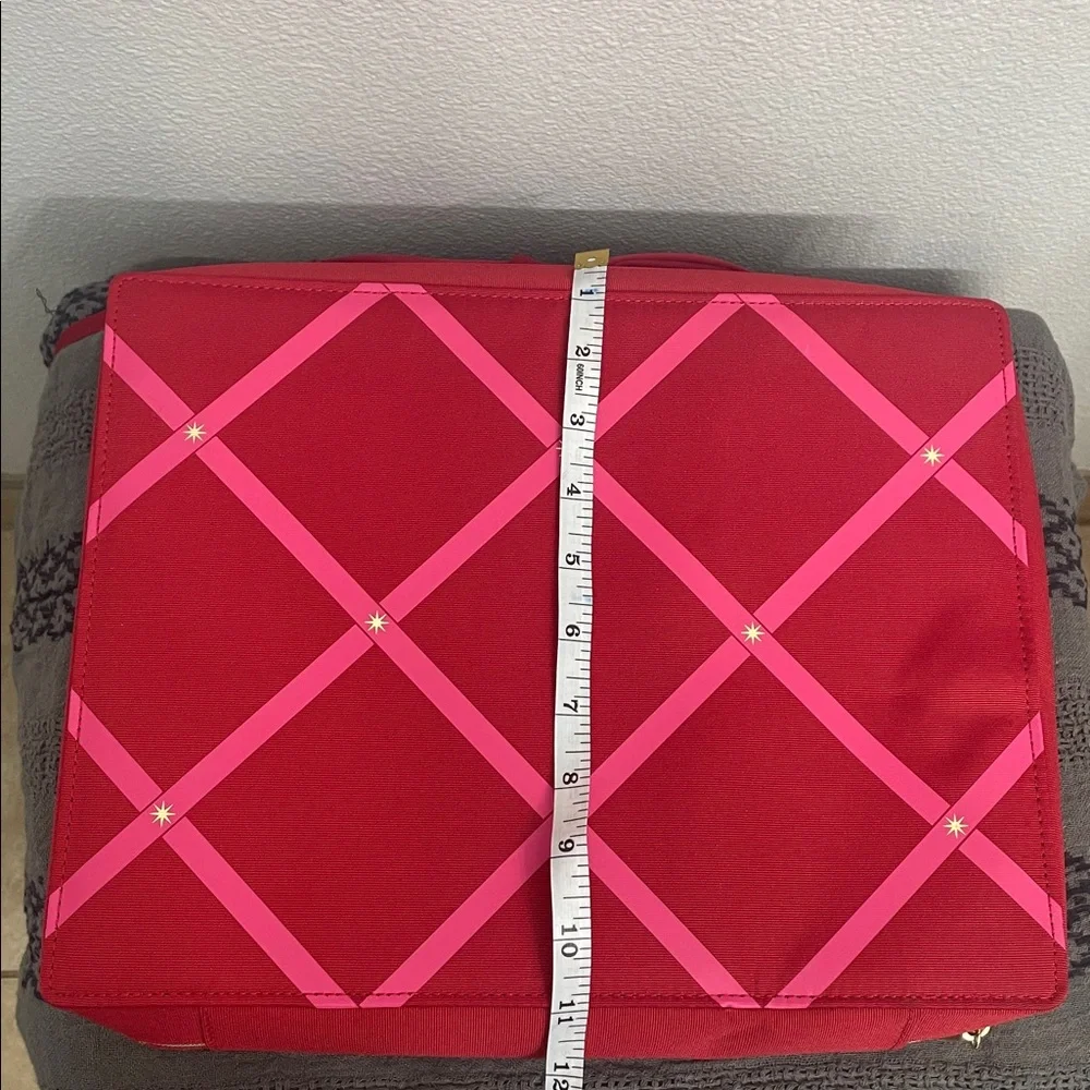 Elegant Red and Pink Women's cosmetic Bag